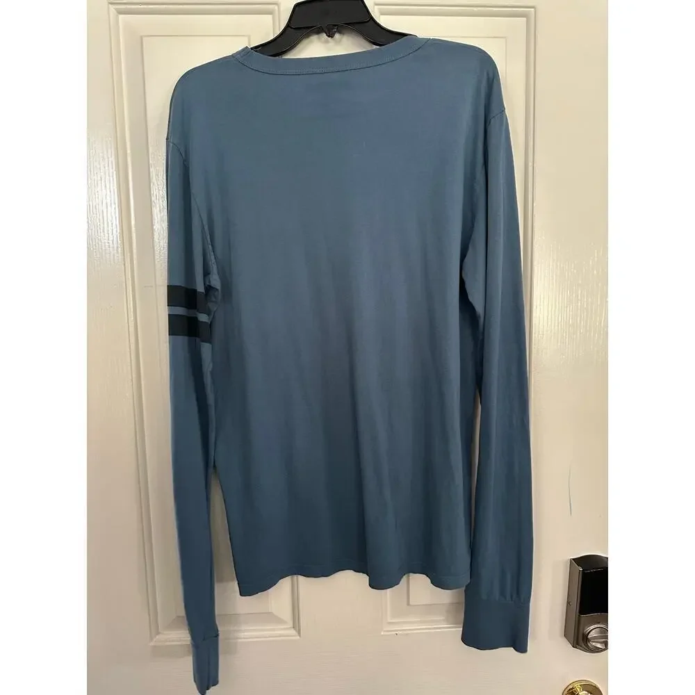 True Religion Men's Blue Built to Last World Tour Crew Neck Sweatshirt Size XL